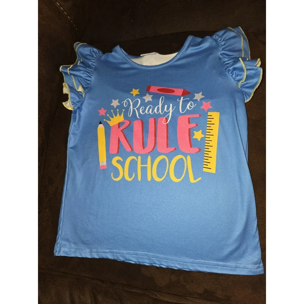 Boutique ready to rule school back to school outfit top shorts 5 6